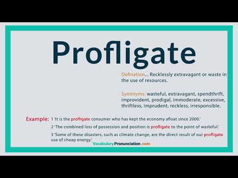 how to pronounce profligate