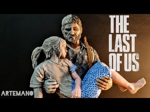 THE LAST OF US Sculpture (JOEL and ELLIE) Polymer clay