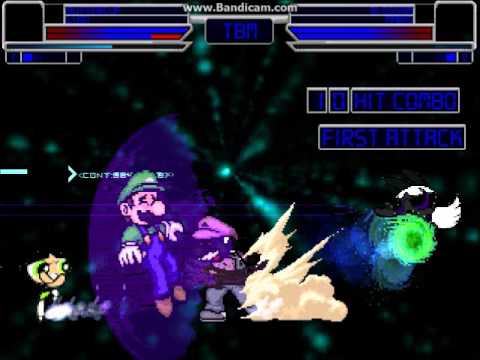 TBM Mugen Match #242 - MvC Buttercup (me) & Luigi vs. Blossom (Pandora) & Mario (Pandora)