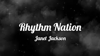 Janet Jackson - Rhythm Nation (lyrics)