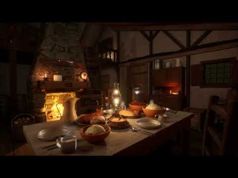 Rainy Evening in a Little House on the Prairie Inspired Cabin | Rain & Fireplace Sounds | 8 Hours