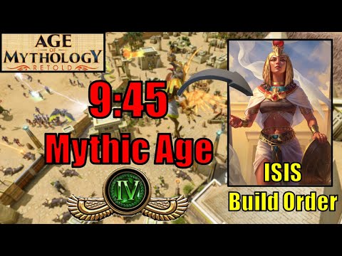 9:45 Mythic Age | Isis Build Order Guide | Age of Mythology Retold