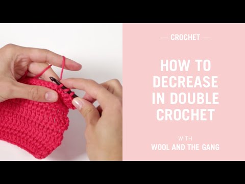 How to decrease in double crochet