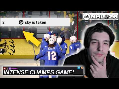 INTENSE HUT CHAMPS GAME VS TOP 3 PLAYER SKY I NHL 26 HUT