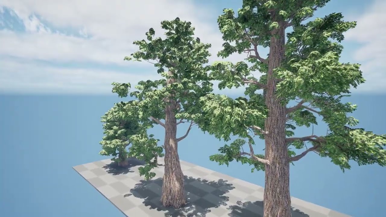 Giant sequoia Redwood trees 3D Model