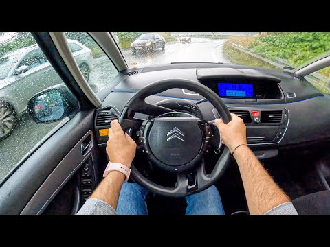 2007 Citroen C4 Picasso [1.6 HDI 109HP] |0-100| POV Test Drive #1296 Joe Black