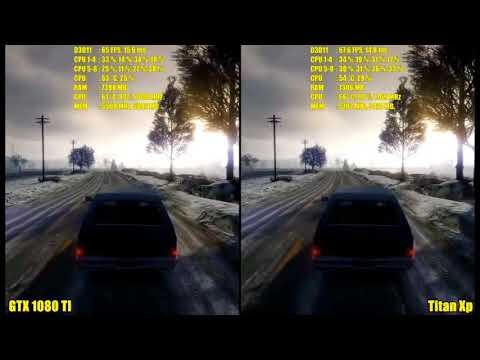GTX 1080 TI VS TITAN Xp FPS TEST 4K GTA 5