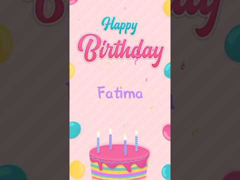 Fatima Name Happy Birthday Video Song Happy Birthday Song with names Annamalai #fatima