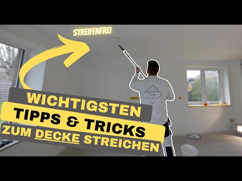 Streifenfrei Decke streichen