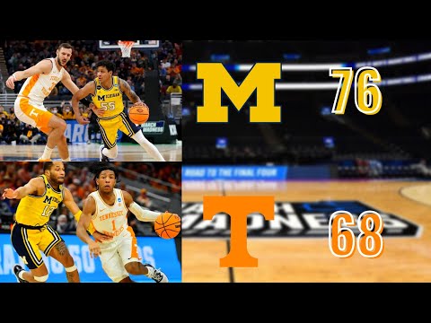 Michigan upsets Tennessee in a THRILLER to advance to the Sweet 16!!