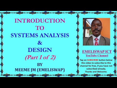 Introduction to Systems Analysis and Design | Part 1 of 2
