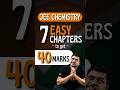 JEE Chemistry 7 Easy Chapters To Gaurantee 40 Marks Jee Jee2025 Jeechemistry Iit Iitjee