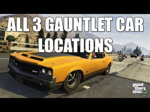 GTA V - All 3 Gauntlet Car Locations - Grand Theft Auto 5 Muscle Car Guide