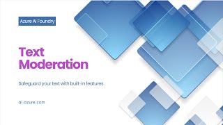 Azure AI Content Safety Text Moderation