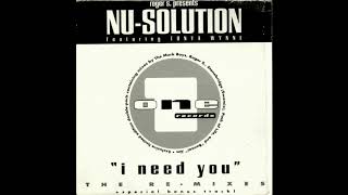 Roger S. & Nu-Solution feat. Tonya Wynne – I Need You (Stoned To The Bone Mix)