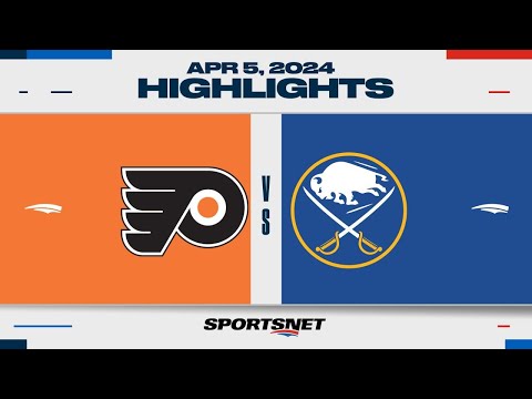 NHL Highlights | Flyers vs. Sabres - April 5, 2024