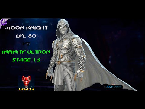 Marvel Future Fight: Moon Knight LVL 80 vs Infinity Ultron Stage 15