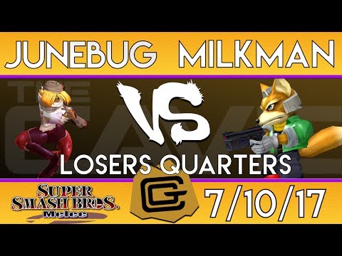 TCG Melee - Junebug (Sheik) vs Milkman (Fox) - Losers Quarters - SSBM 7/10/17