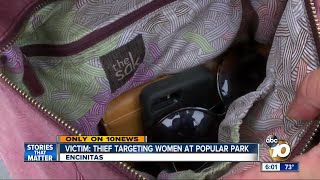 Victim: thief targeting women at popular park