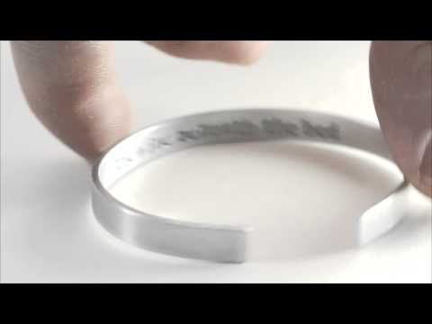 Custom Hand Stamped Cuff Bracelet with Message | Hatch