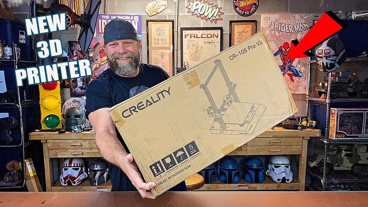 NEW 3D Printer, Creality CR 10s Pro V2 Unboxing and Setup