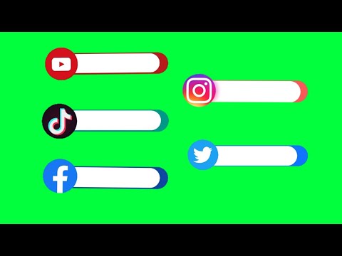 GREEN SCREEN SOCIAL MEDIA ANIMATION | SOCIAL MEDIA LOGO #SOCIALMEDIAANIMATION
