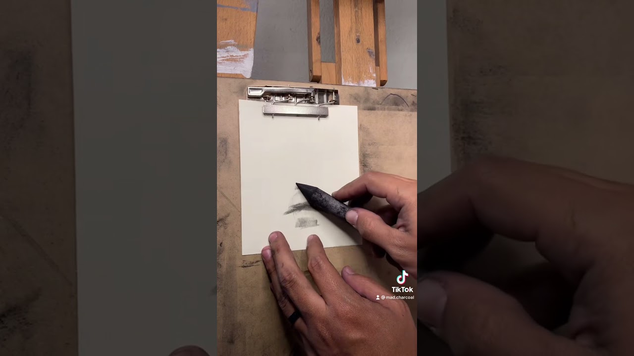 40 second warm up portrait drawing