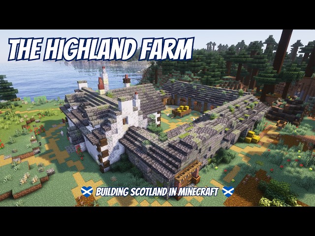 Rustic Highland Farmyard with Stables Minecraft Map