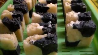 How to make a Checker Board Design in Homemade Soap