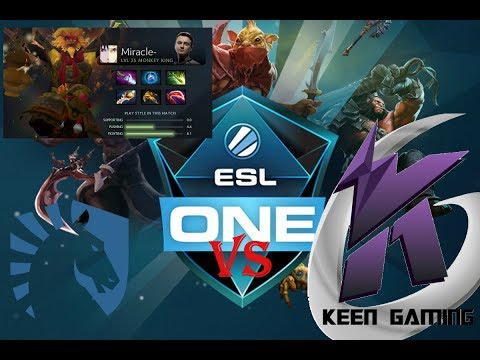 Team Liquid[miracle] vs Keen gaming Dota 2 -ESL ONE HAMBURG 2017!!