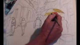 preview picture of video 'A demonstration painting figures french street pt 1 of 2'