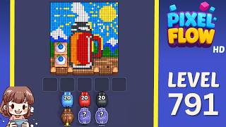 Pixel Flow Level 791 Solution Walkthrough