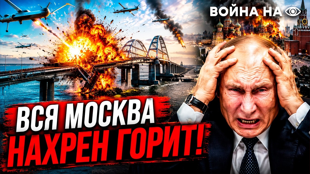 ВОТ ЭТО ВЗРЫВЫ! ВСУ ЖАХНУЛИ ПО МОСТУ В КРЫМУ! Путин бьется в КОНВУЛЬСИЯХ! Укра