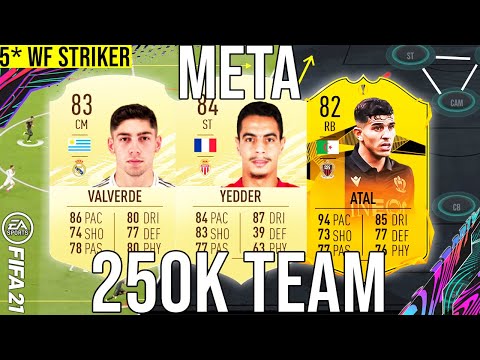 BEST META 250K TEAM (5* WEAK FOOT PLAYERS) SQUAD BUILDER TO GET MORE WINS! - FIFA 21 Ultimate Team