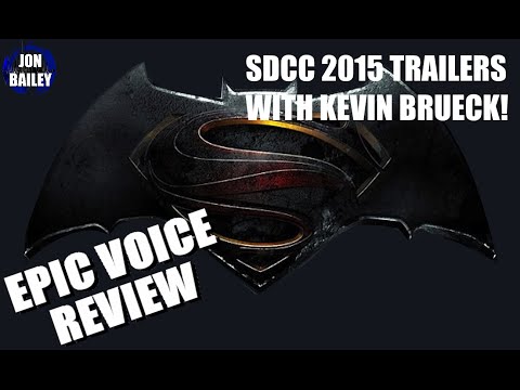 SDCC TRAILER REACTIONS +KEVIN BRUECK (Epic Voice Review)
