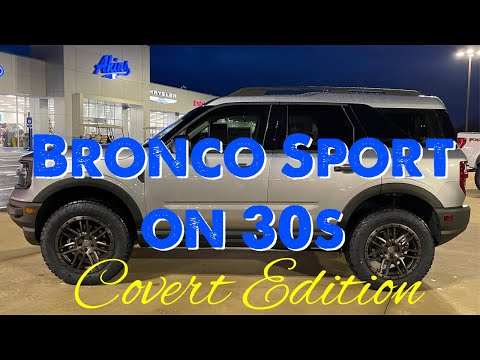 2021 Ford Bronco Sport Covert Edition 1.5” Lifted on 30s Review
