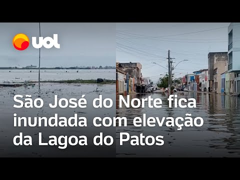 Rio Grande do Sul: Elevação da Lagoa dos Patos causa inundação em São José do Norte; veja vídeos