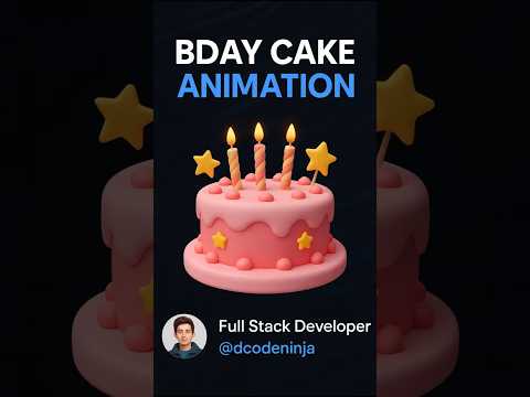 “Wish Happy Birthday Like a Coder 🎉 | Animated HTML Surprise Website”