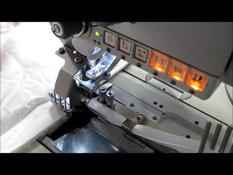 Dürkopp Adler cl. 867 AE - simultaneous trimming and binding of bedspreads