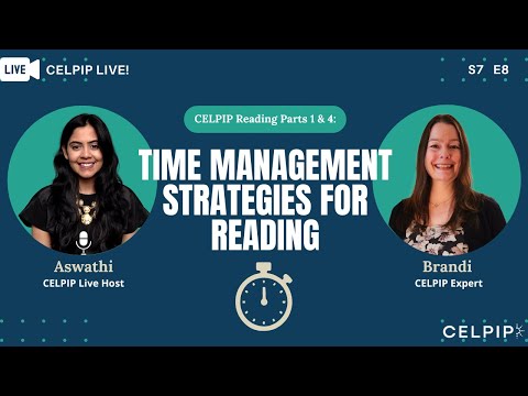 CELPIP Live! Time Management Strategies for Reading - S7E8