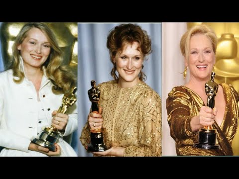 MERYL STREEP OSCARS WINS COMPILATION