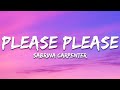 Sabrina Carpenter Please Please Please Lyrics