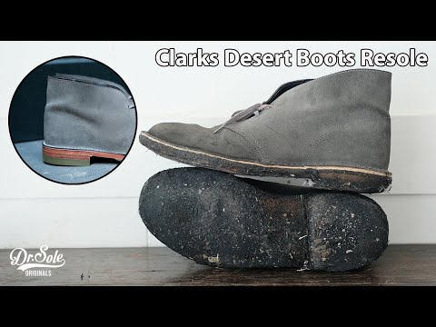 【Bench-Re-Built】Clarks Desert Boots resoled with Dr. Sole Supergrip Full Sole