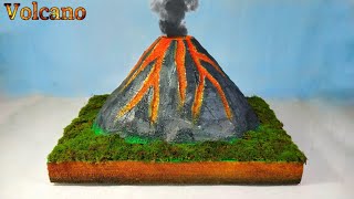 How To Make volcano 3D Model Project Inspired Award Science Project 2023