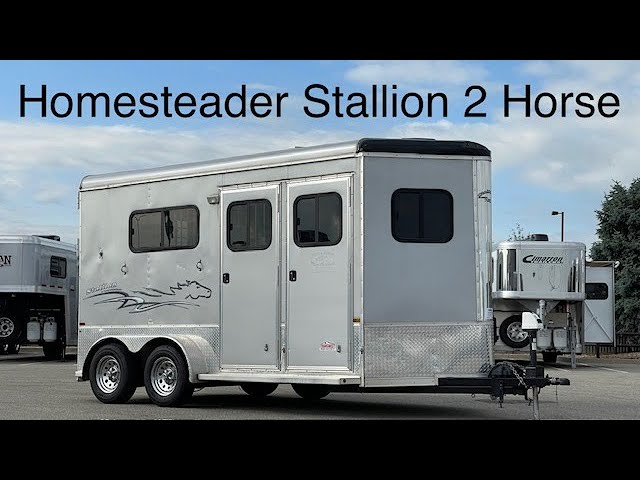 Preview image of Homesteader Stallion 2 Horse Straight Load Bumper Pull youtube video