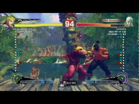SSF4 AE: Its showtime360 (Ken) vs Iori (El Fuerte) - Ranked Match (720p HD)