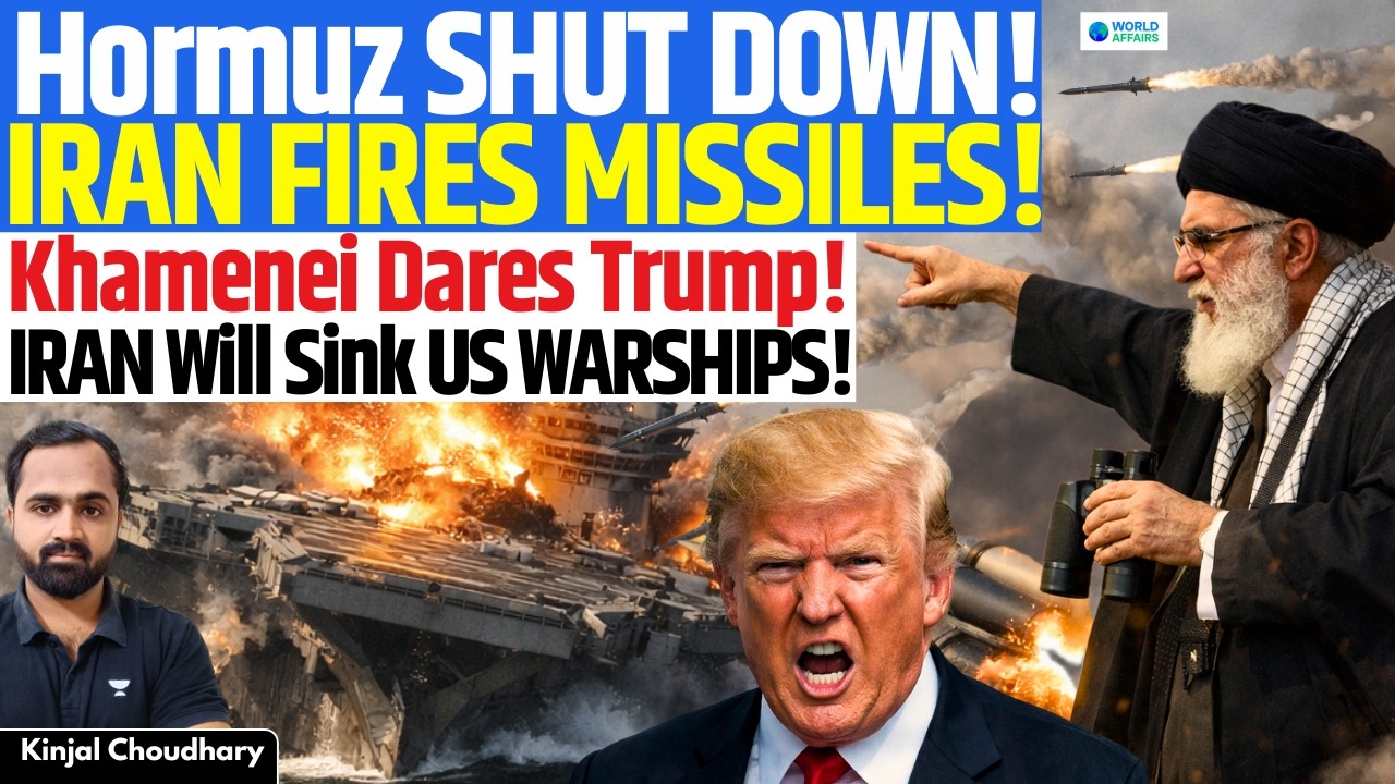 Iran Shuts Hormuz, Fires Missiles! China, Russia Warships Enter Gulf! Khamenei Warns Trump! Kinjal