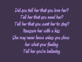 Tell Her - Lonestar (Lyrics)