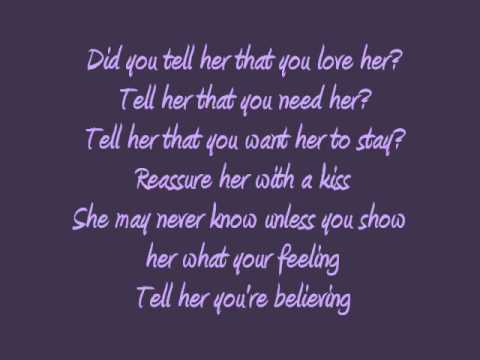 Tell Her video