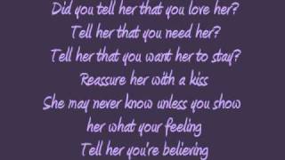 Tell Her - Lonestar (Lyrics)